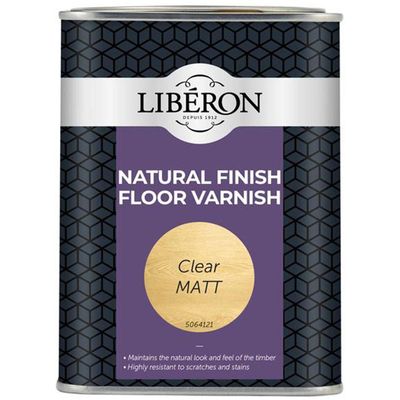 Liberon 126852 Natural Finish Floor Varnish Clear Matt 1 Litre - Thumbnail 2