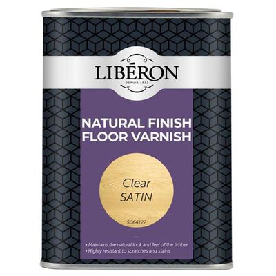 Liberon 126853 Natural Finish Floor Varnish Clear Satin 1 Litre - Thumbnail 2