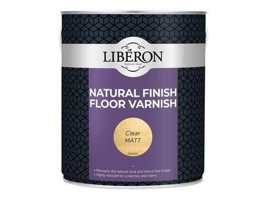 Liberon Natural Finish Floor Varnish Clear Matt 2.5 Litre 003558
