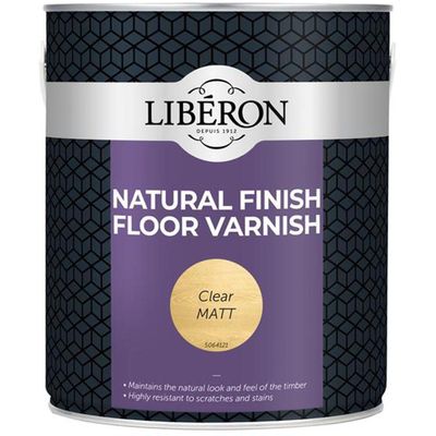 Liberon Natural Finish Floor Varnish Clear Matt 2.5 Litre 003558 - Thumbnail 2