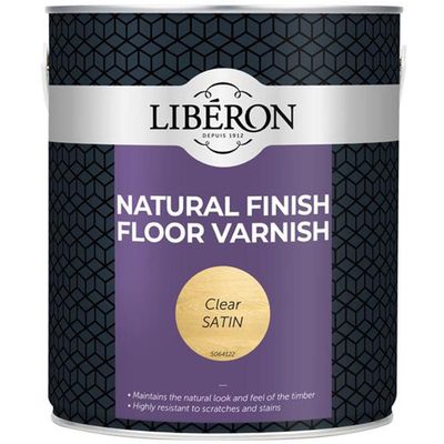 Liberon 126855 Natural Finish Floor Varnish Clear Satin 2.5 Litre - Thumbnail 2