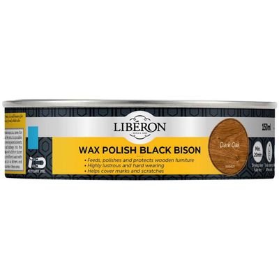 Liberon 126868 Black Bison Wax Paste Dark Oak 150Ml - Thumbnail 2