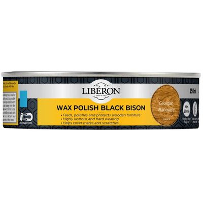 Liberon 126869 Black Bison Wax Paste Georgian Mahogany 150Ml - Thumbnail 2