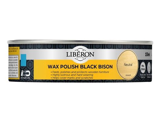 Liberon 126871 Black Bison Wax Paste Neutral 150Ml