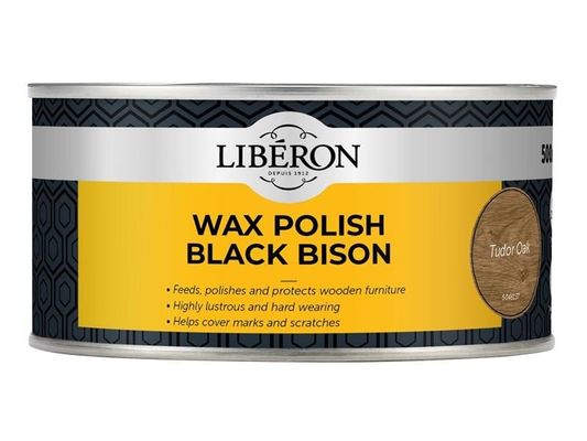 Liberon Black Bison Wax Paste Tudor Oak 500Ml 126880