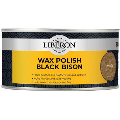 Liberon Black Bison Wax Paste Tudor Oak 500Ml 126880 - Thumbnail 2