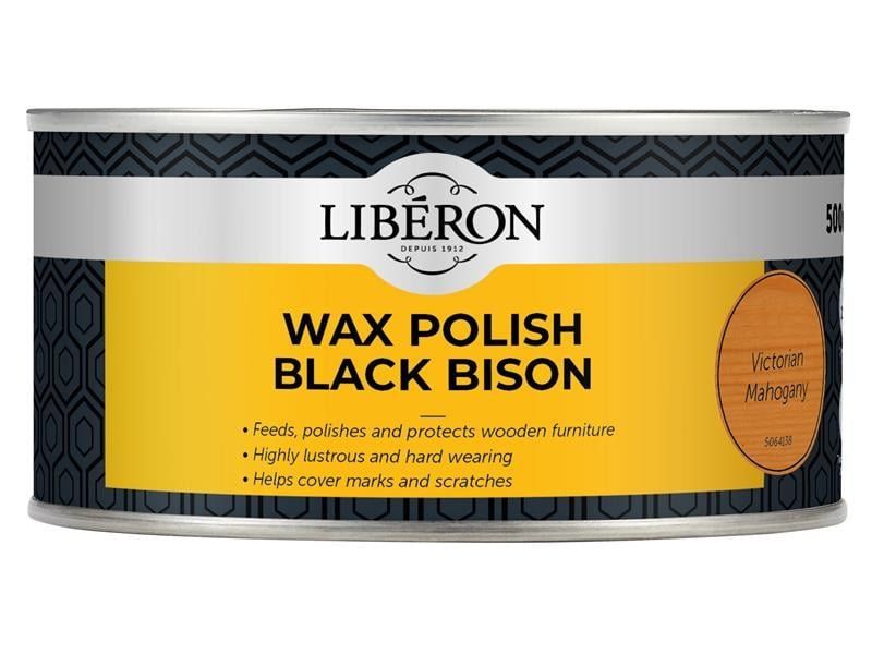Liberon 126881 Black Bison Wax Paste Victorian Mahogany 500Ml - Image 1