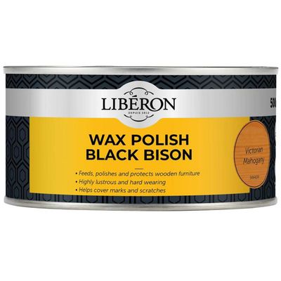 Liberon 126881 Black Bison Wax Paste Victorian Mahogany 500Ml - Thumbnail 2