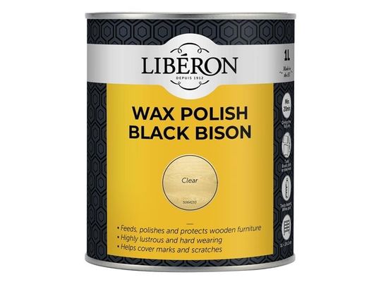Liberon 126883 Black Bison Wax Paste Clear 1Kg