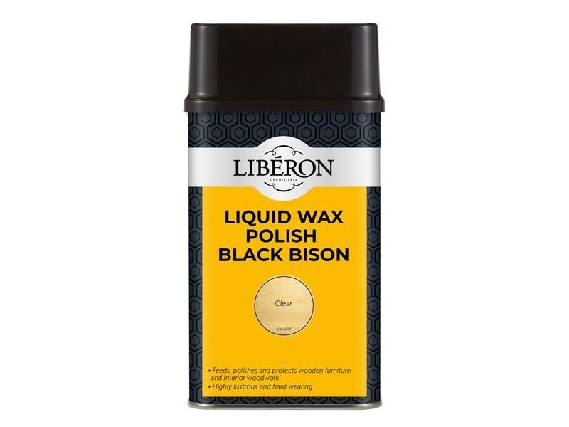 Liberon 126887 Liquid Wax Polish Black Bison Clear 500Ml - Image 1