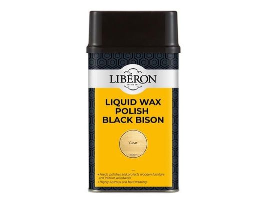 Liberon 126887 Liquid Wax Polish Black Bison Clear 500Ml