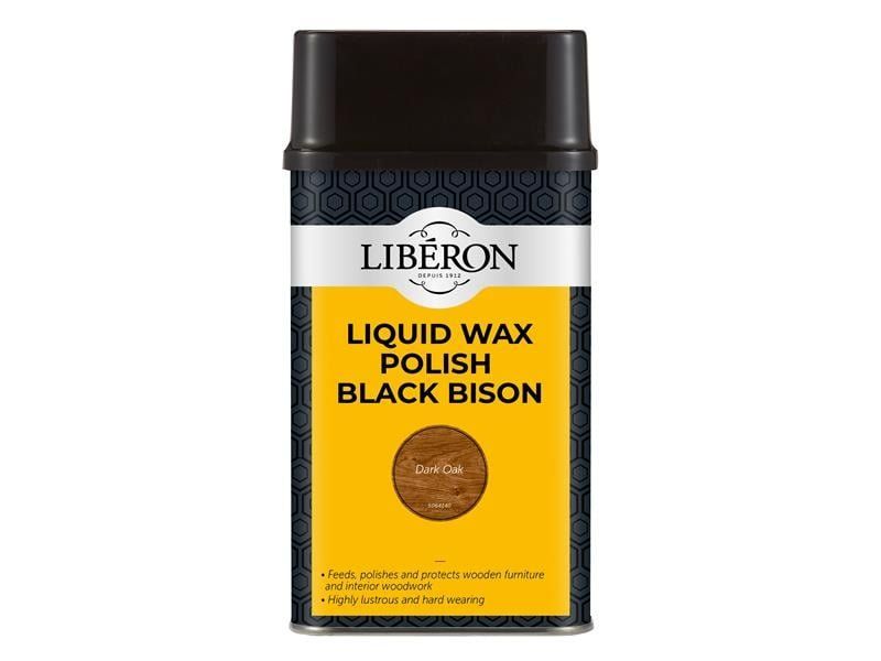 Liberon 126888 Liquid Wax Polish Black Bison Dark Oak 500Ml - Image 1