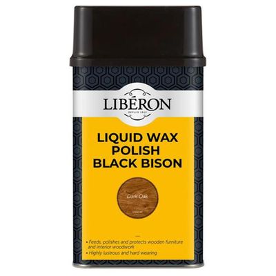 Liberon 126888 Liquid Wax Polish Black Bison Dark Oak 500Ml - Thumbnail 2
