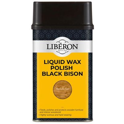 Liberon 126889 Liquid Wax Polish Black Bison Medium Oak 500Ml - Thumbnail 2