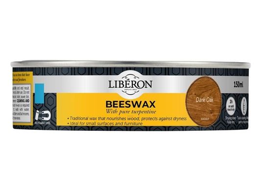 Liberon 126895 Beeswax Paste Dark 150Ml