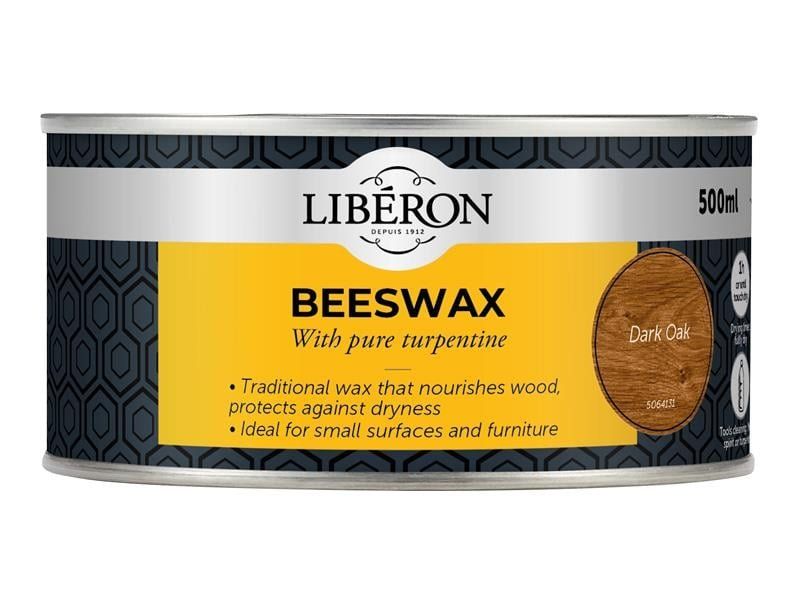 Liberon 126898 Beeswax Paste Dark Oak 500Ml - Image 1