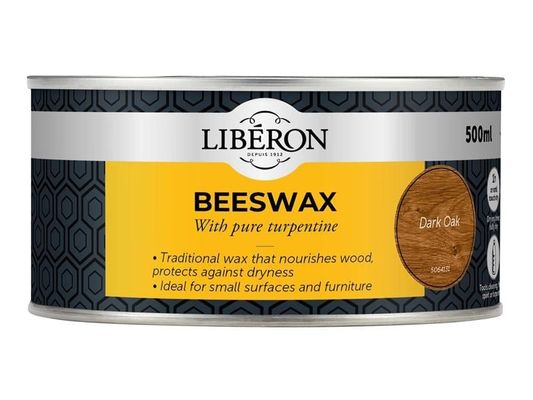 Liberon 126898 Beeswax Paste Dark Oak 500Ml