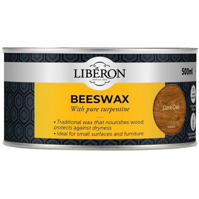 Liberon 126898 Beeswax Paste Dark Oak 500Ml - Thumbnail 2