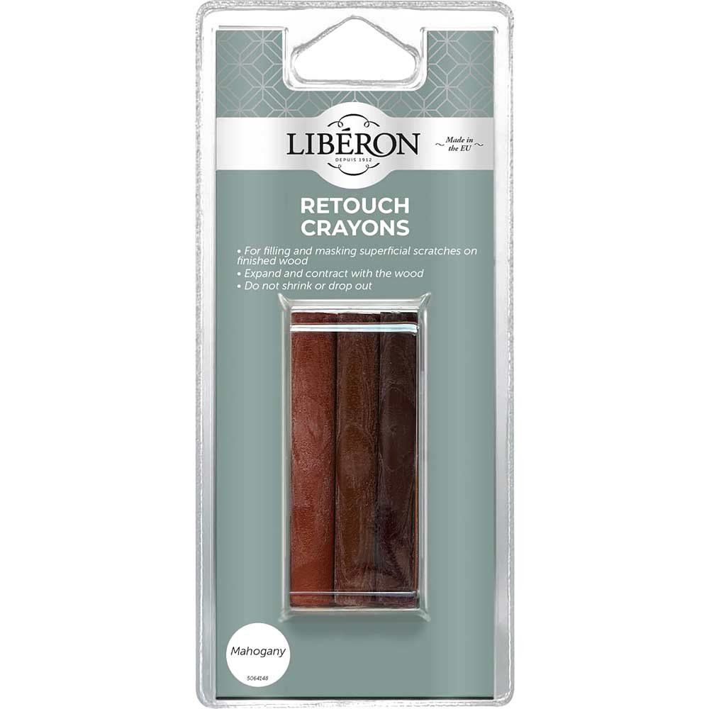 Liberon 126926 Retouch Crayons Mahogany (3 Pack) - Image 1