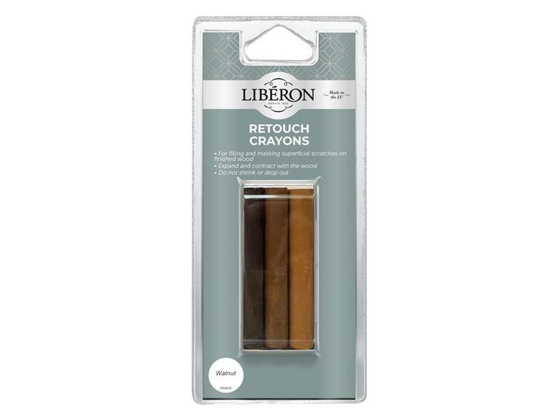 Liberon Retouch Crayons Walnut (3 Pack) 126930 - Image 1