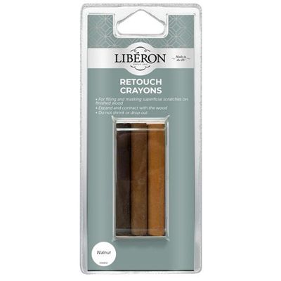 Liberon Retouch Crayons Walnut (3 Pack) 126930 - Thumbnail 2