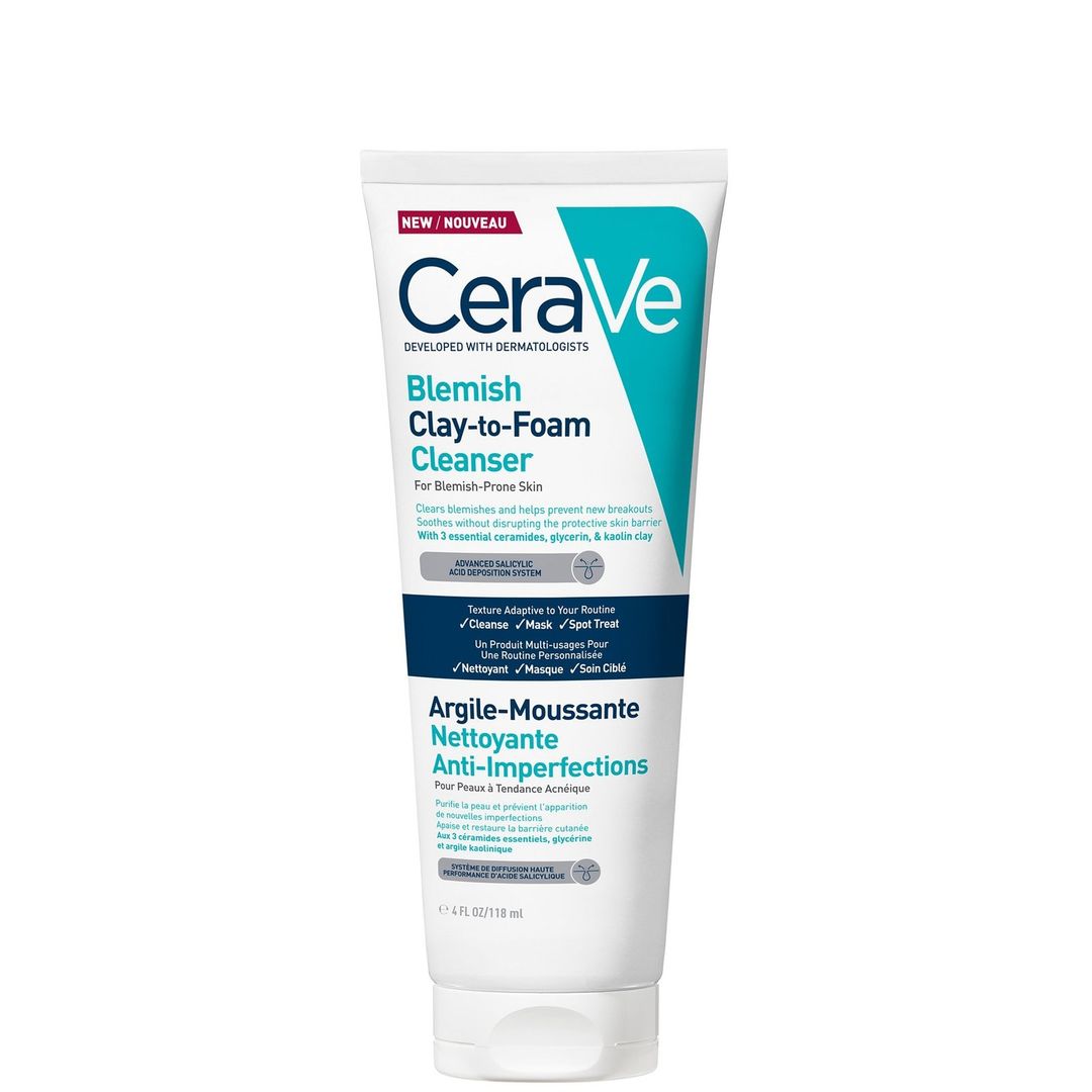 CeraVe Blemish Clay-to-Foam Cleanser 118ml - Image 1