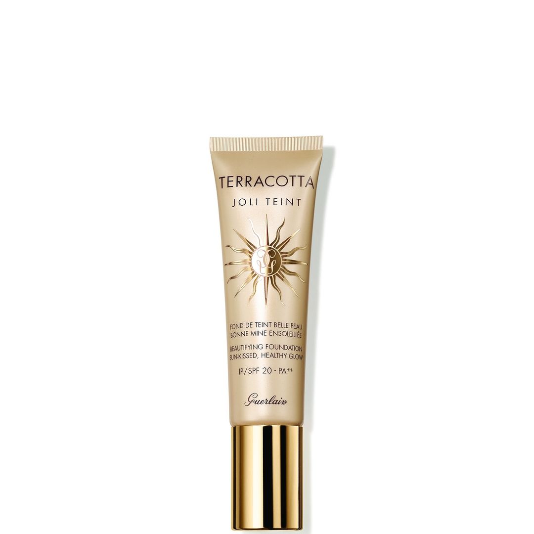 GUERLAIN Terracotta Joli Teint Beautifying Foundation Sun-Kissed Healthy Glow 30ml (Various Shades) - Dark - Image 1