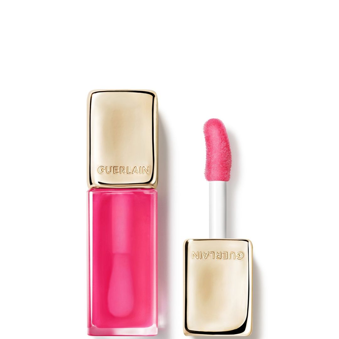 GUERLAIN KissKiss Bee Glow 92% Natural-Origin Honey Tint Lip Oil 41g (Various Shades) - 458 Pop Rose Glow - Image 1