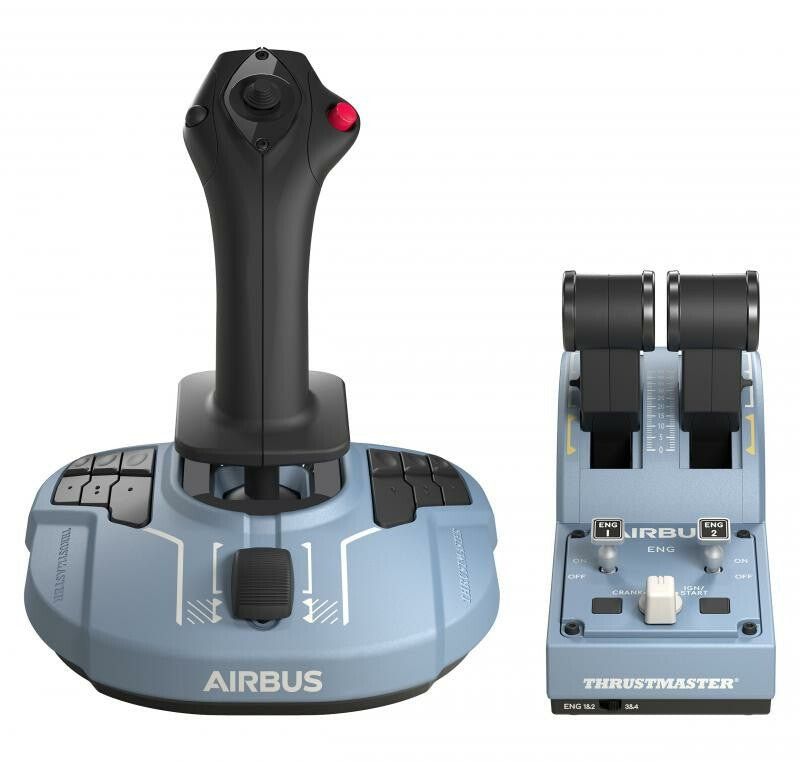 Thrustmaster Airbus Edition Black Blue USB Joystick Analogue / Digital PC - Image 1