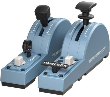 Thrustmaster TCA Quadrant Add-On Airbus Edition Black Blue Flight Sim PC