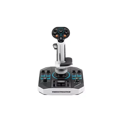 Thrustmaster Sol-R 1 Black White USB Flightstick Analogue / Digital PC - Image 1