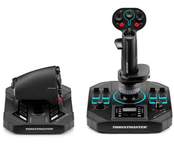 Thrustmaster Sol-R 4 HOTAS Black USB Joystick + engine control lever Analogue / Digital PC - Image 1