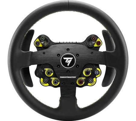 Thrustmaster Evo Racing 32R Leather Black Yellow Steering wheel PC PlayStation 4 PlayStation 5 Xbox Xbox One