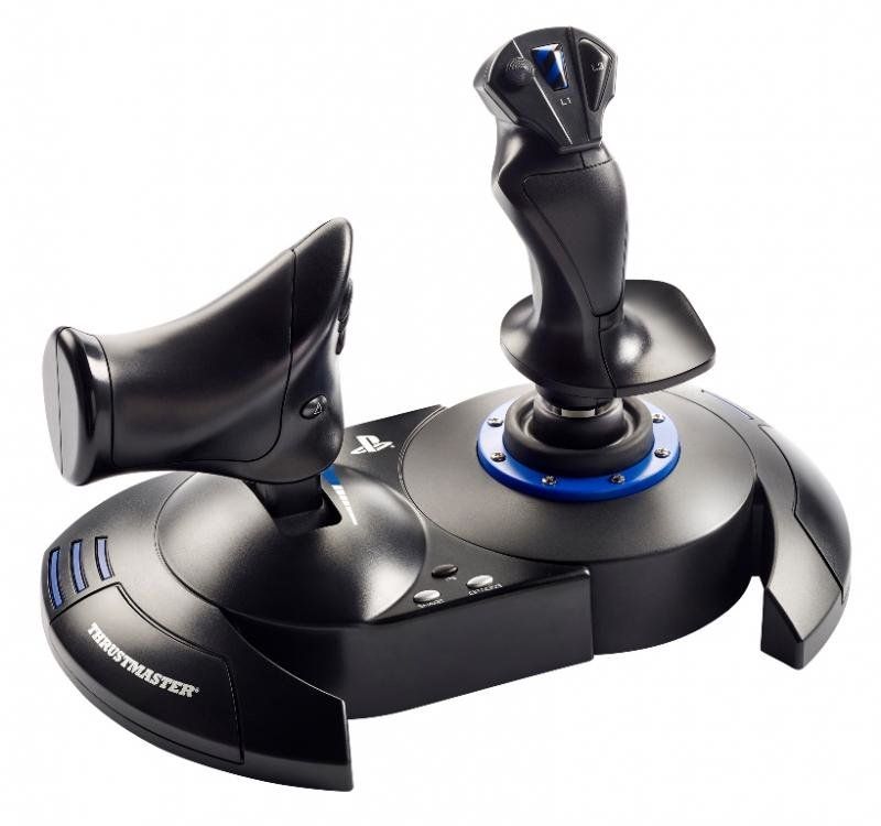 Thrustmaster T.Flight Hotas 4 Black Blue USB Joystick Digital PC PlayStation 4 PlayStation 5 - Image 1