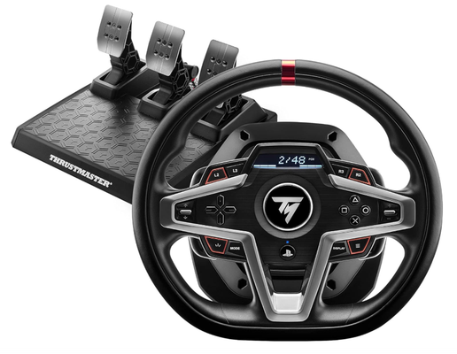 Thrustmaster T-248 PS5/PS4 Steering wheel + Pedals PC PlayStation 4 Playstation 3 Wired USB Black Cable - Thumbnail 3
