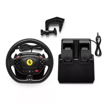 THRUSTMASTER T98-P Ferrari 296 GTB Racing Wheel & Pedals for PlayStation & PC - Thumbnail 2