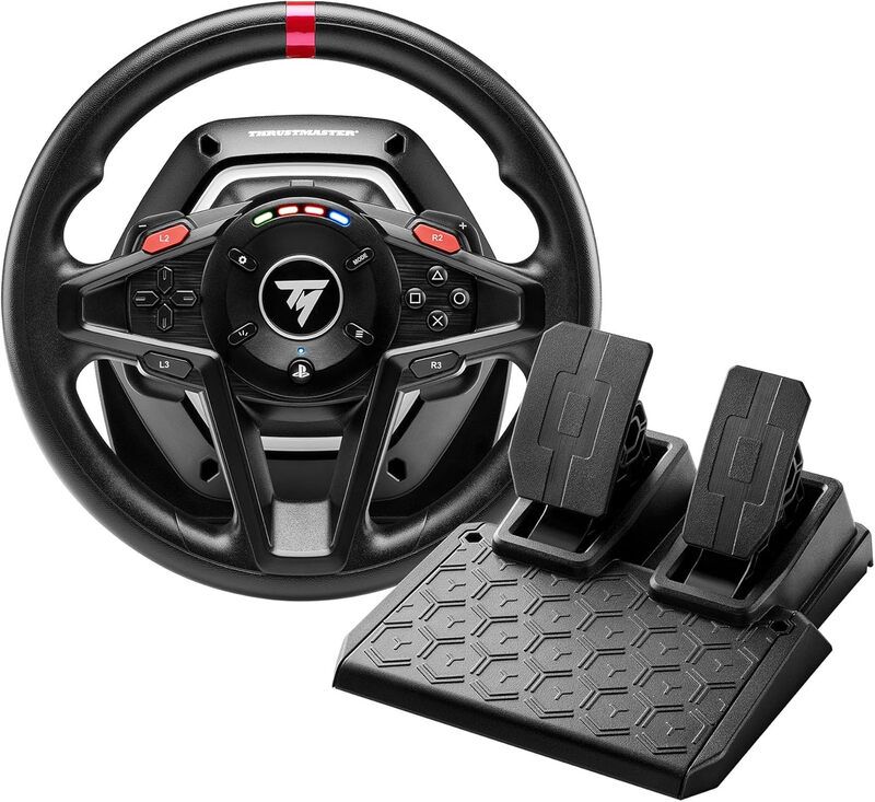 THRUSTMASTER T128 SimTask Racing Wheel & Pedals Pack - Image 1