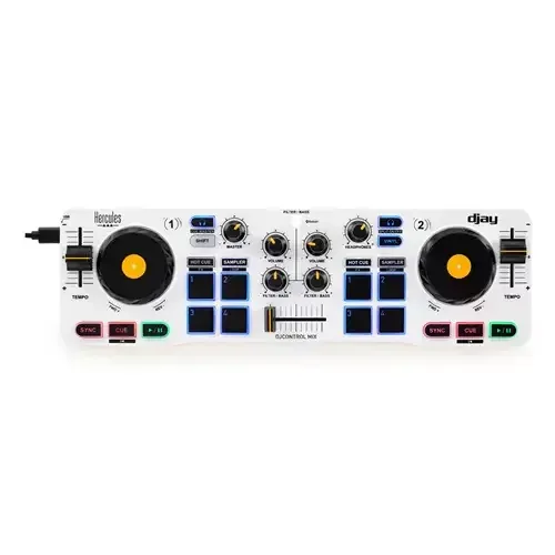 Hercules 4780921 DJ controller 2 channels Black White Yellow - Image 1