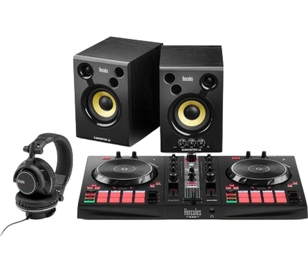 HERCULES DJControl Inpulse 300 MK2 Audio Controller Essentials Kit - Black, Black - Image 1