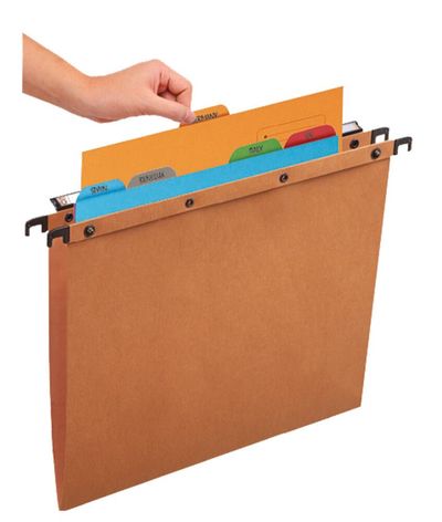 Oxford 100330160 hanging folder Cardboard A4 Blue, Green, Grey, Orange, Red 5 pc(s)