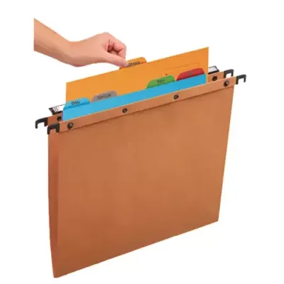 Oxford 100330160 hanging folder Cardboard A4 Blue, Green, Grey, Orange, Red 5 pc(s) - Thumbnail 2