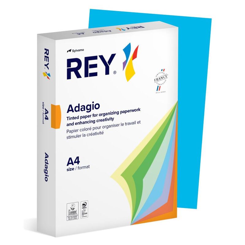 ADAGIO Rey Adagio Paper A4 80gsm Deep Blue (Ream 500) RYADA080X420 - Image 1