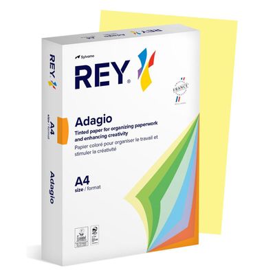 ADAGIO Rey Adagio Paper A4 80gsm Canary Yellow (Ream 500) RYADA080X423