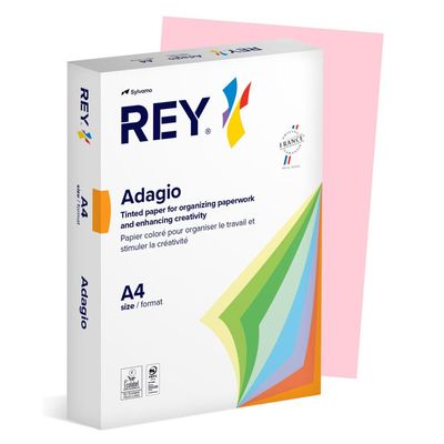 ADAGIO Rey Adagio Paper A4 80gsm Pink (Ream 500) RYADA080X428