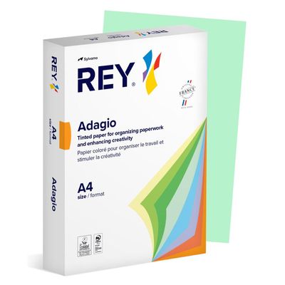ADAGIO Rey Adagio Paper A4 80gsm Green (Ream 500) RYADA080X432