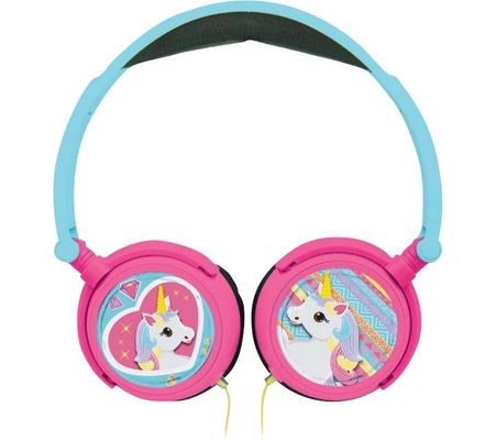 LEXIBOOK Unicorn Kids Headphones - Blue & Pink, Pink,Blue - Thumbnail 2