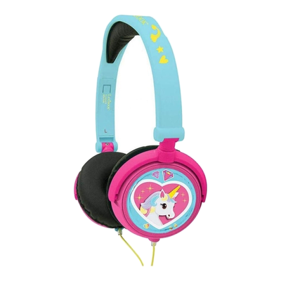 LEXIBOOK Unicorn Kids Headphones - Blue & Pink, Pink,Blue