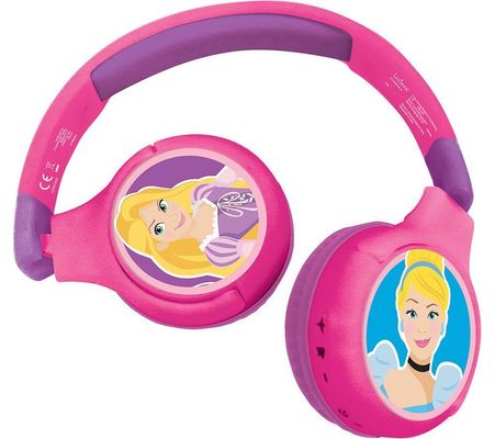 LEXIBOOK HPBT010DP Wireless Bluetooth Kids Headphones - Disney Princess, Pink