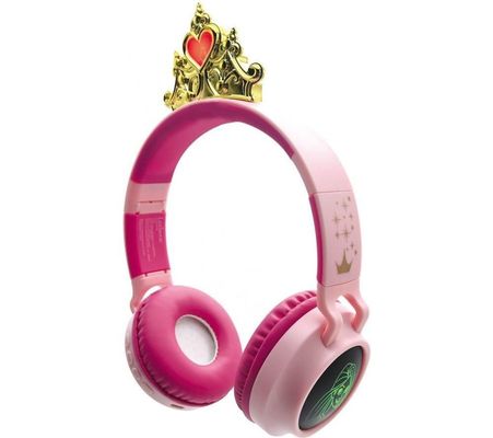 LEXIBOOK HPBT015DP Wireless Bluetooth Kids Headphones - Disney Princess, Gold,Pink,Black