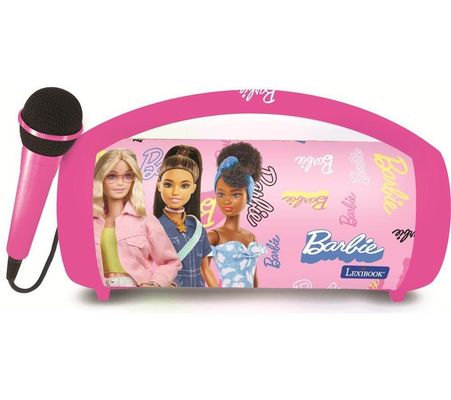 LEXIBOOK BTP585BBZ Portable Bluetooth Speaker - Barbie, Pink